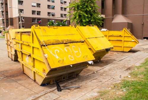 Discarded furniture ready for pickup in Highbury
