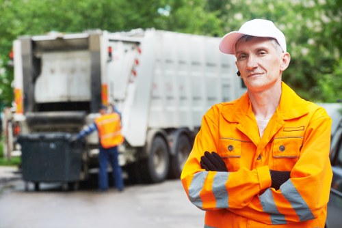 Clearing cluttered living space with expert assistance