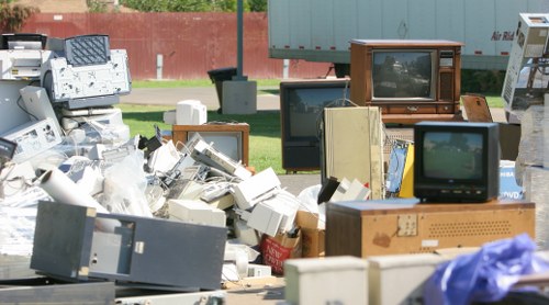Professional furniture removal service in action